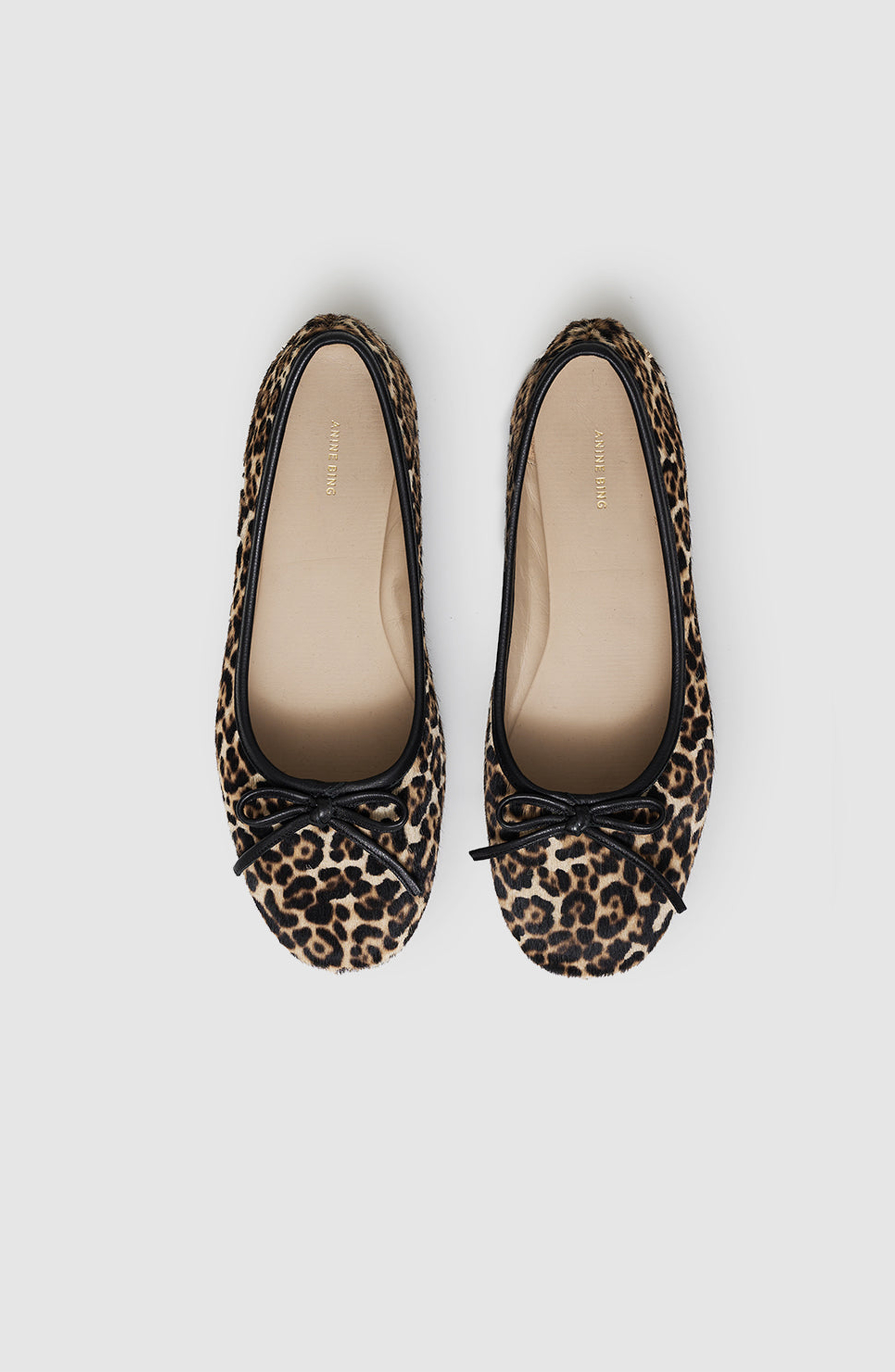ANINE BING Jamie Ballerina Flats in Leopard Print at Nordstrom - 4