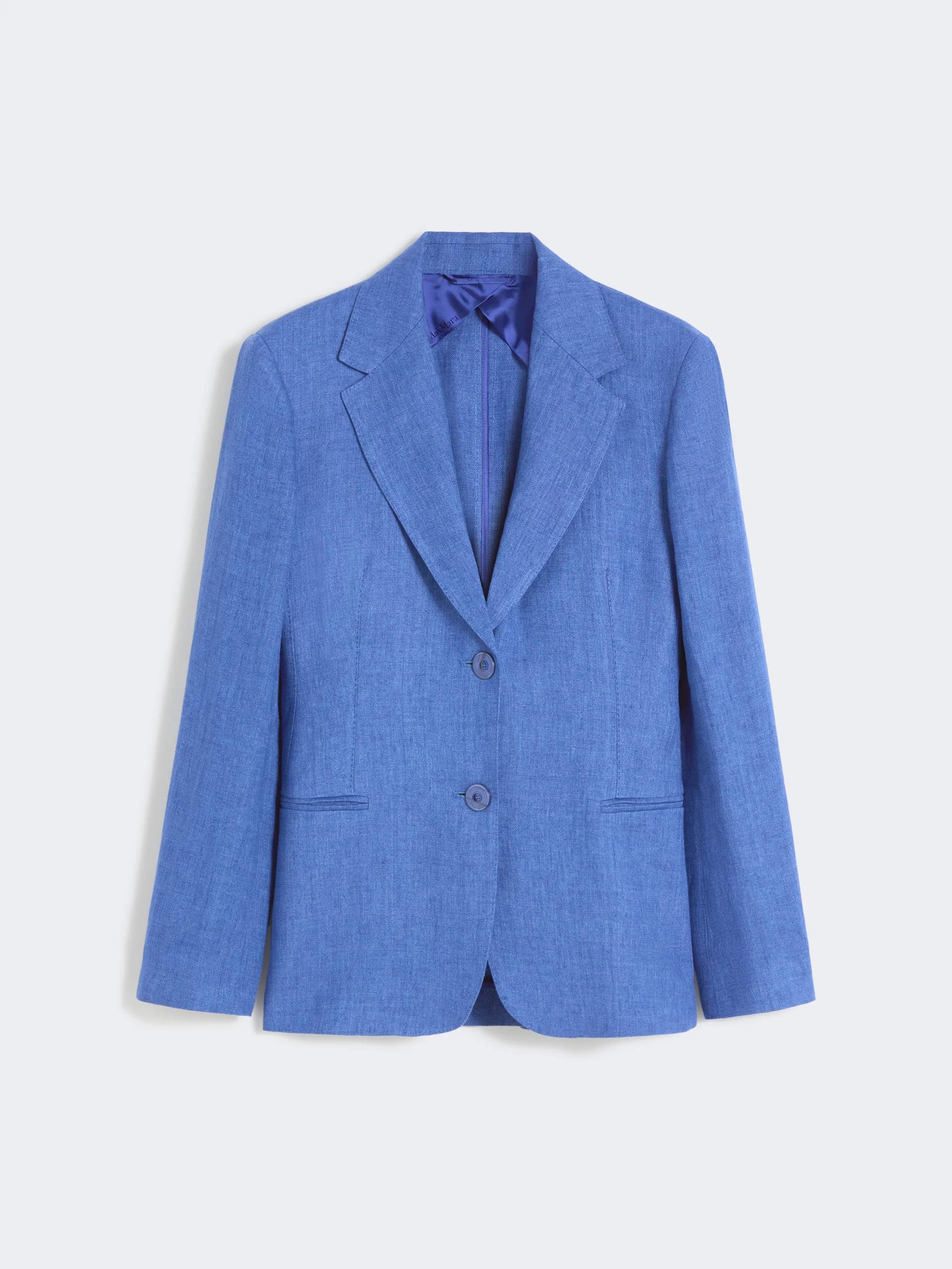 Linen twill blazer - NAVY - 1