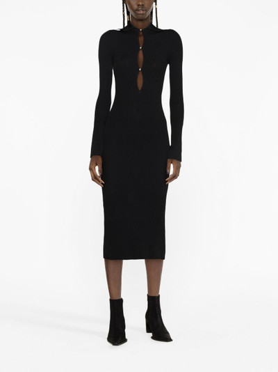 KNWLS Slither cut-out midi dress outlook