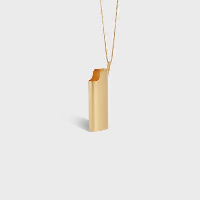 CELINE CELINE LIGHTER CASE NECKLACE IN BRASS WITH GOLD FINISH outlook