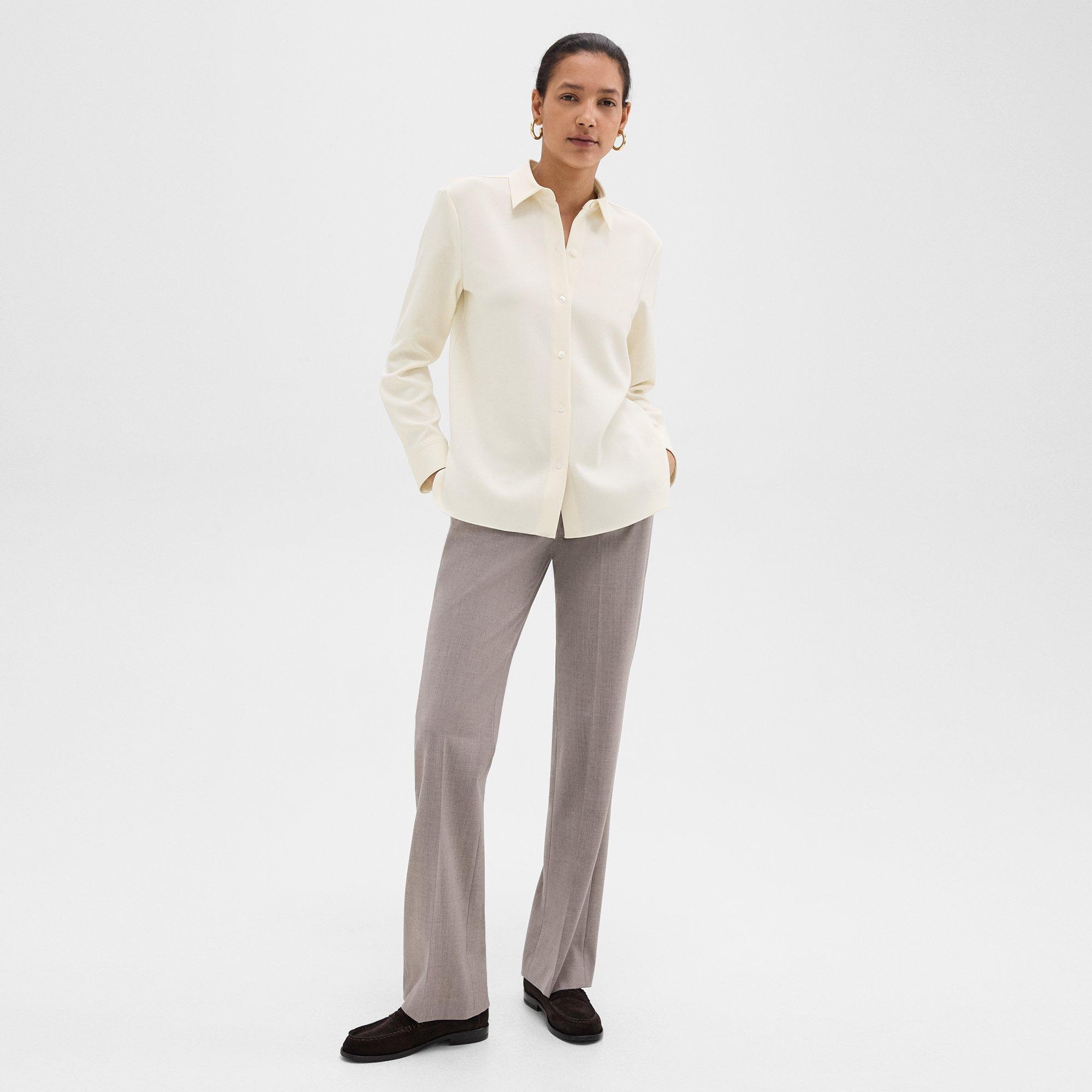 Straight Shirt in Admiral Crepe - 6