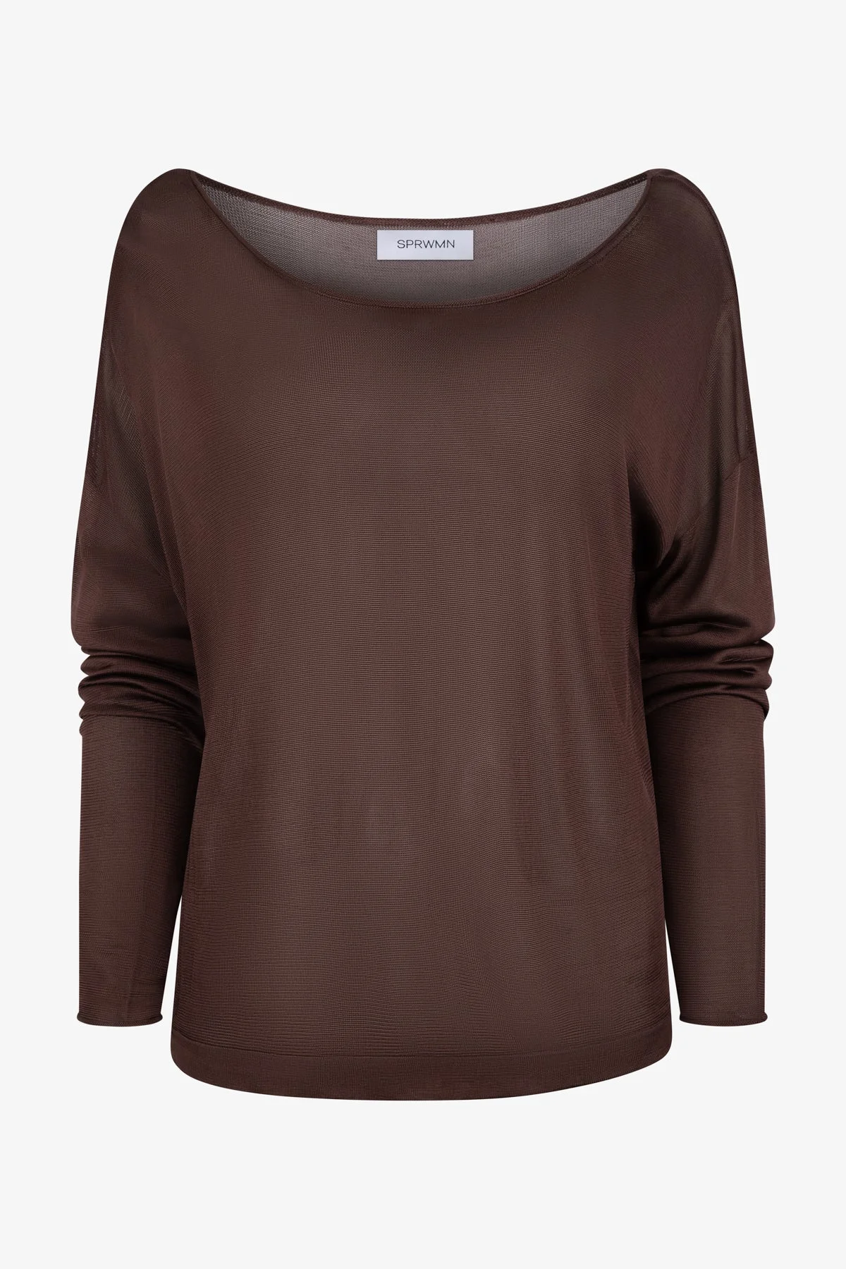 VISCOSE JERSEY OFF SHOULDER SWEATER - 1