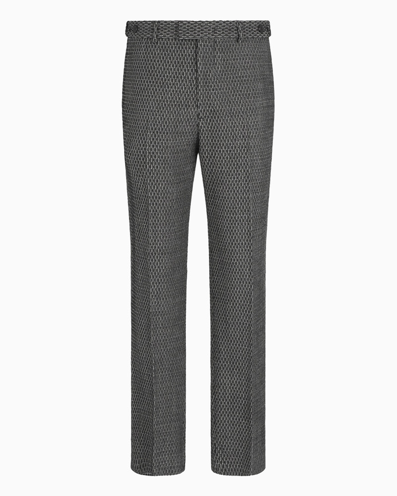 ICON ARMURE VIRGIN WOOL TROUSERS 1