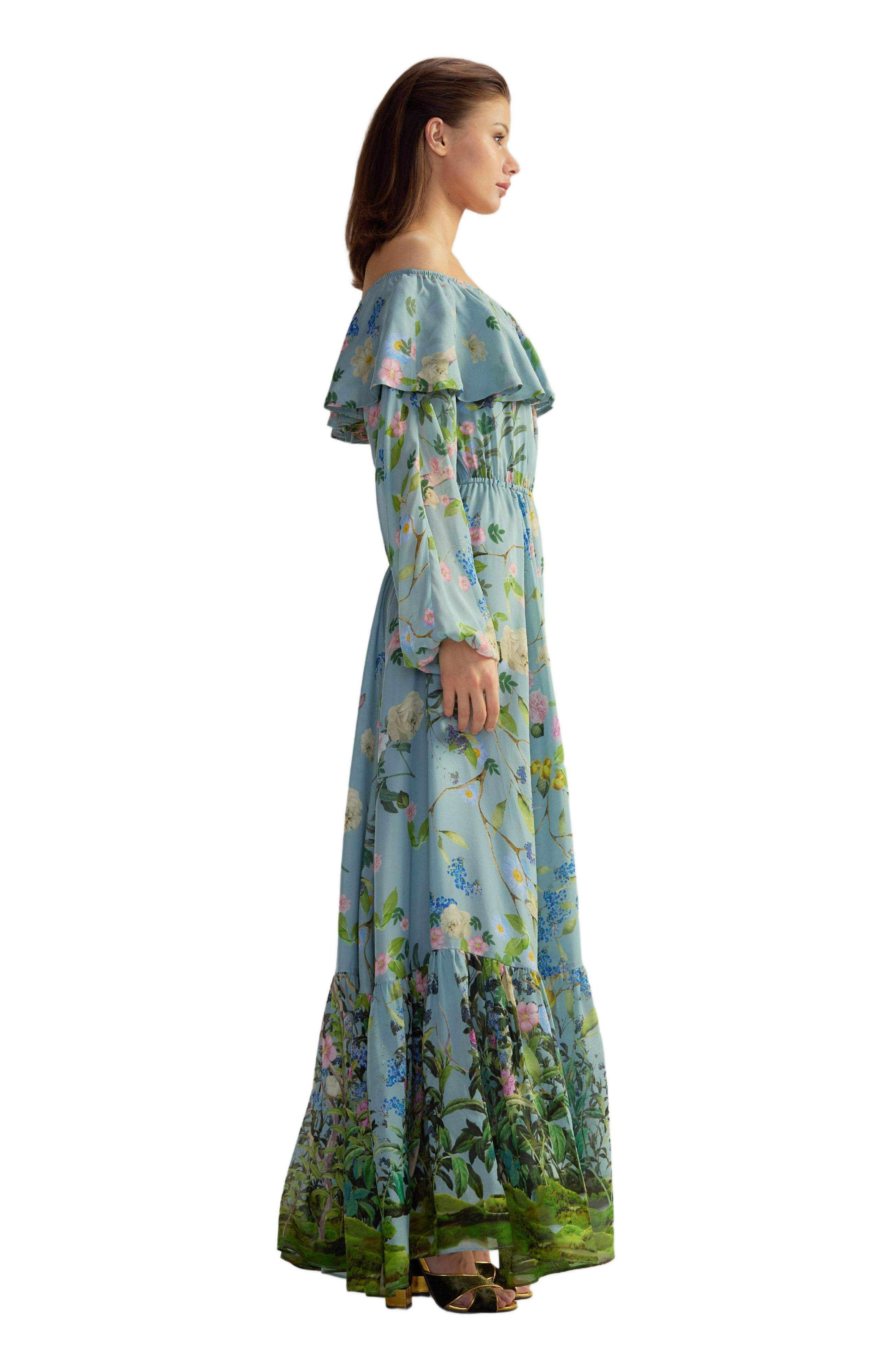 Cynthia Rowley Ophelia Dress in Blue Floral at Nordstrom - 2