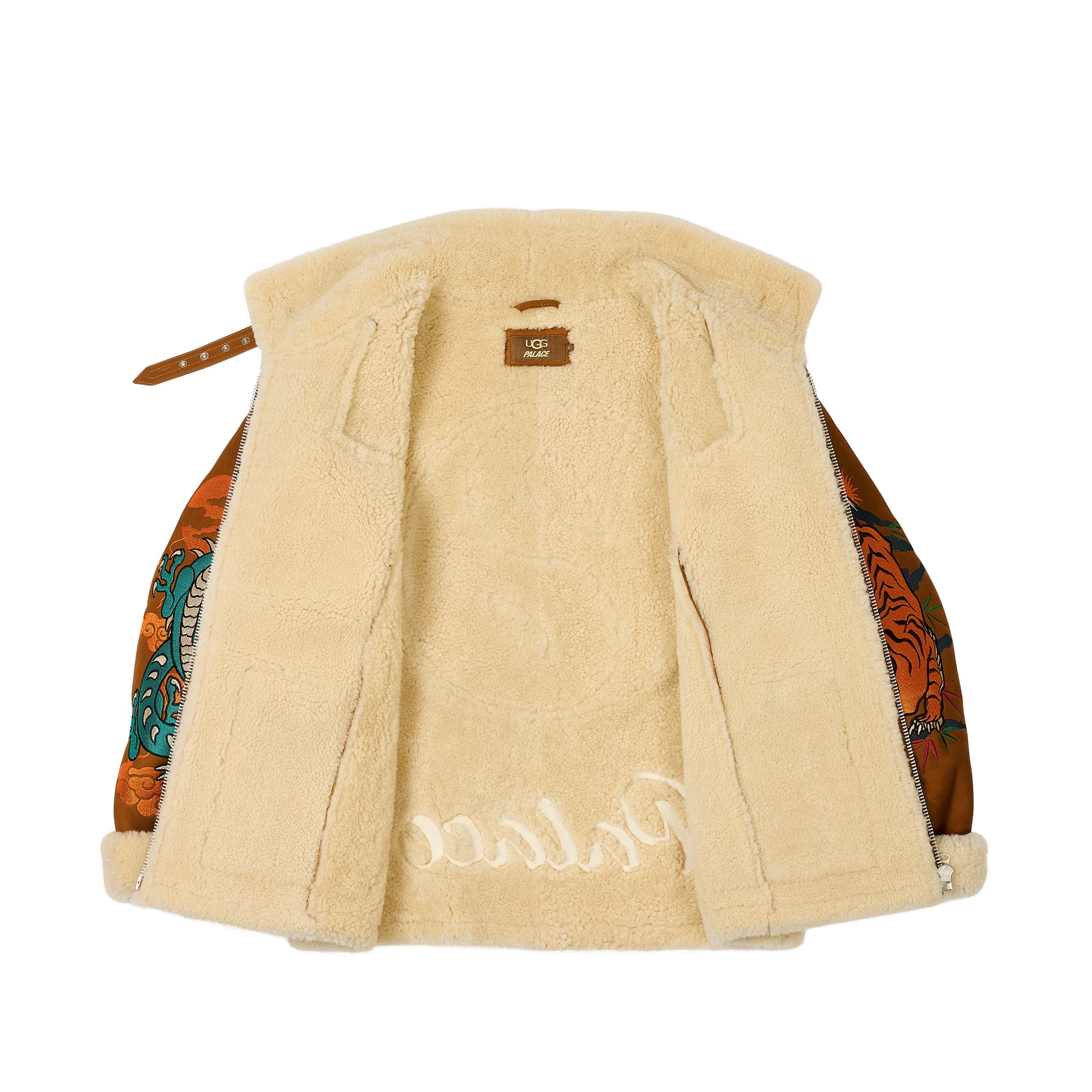 PALACE UGG SHEARLING JACKET CHESTNUT - 2