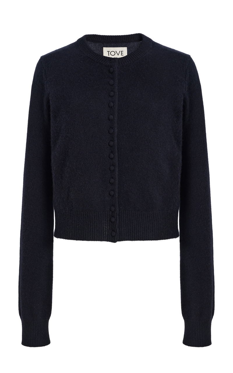 Signe Cashmere Cardigan navy 1