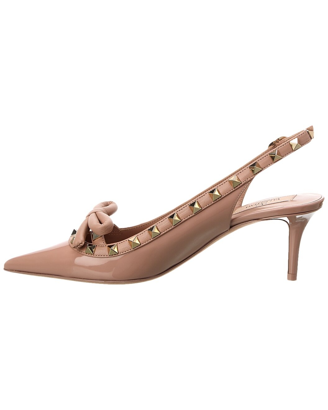 Valentino Rockstud 60 Patent Slingback Pump - 2