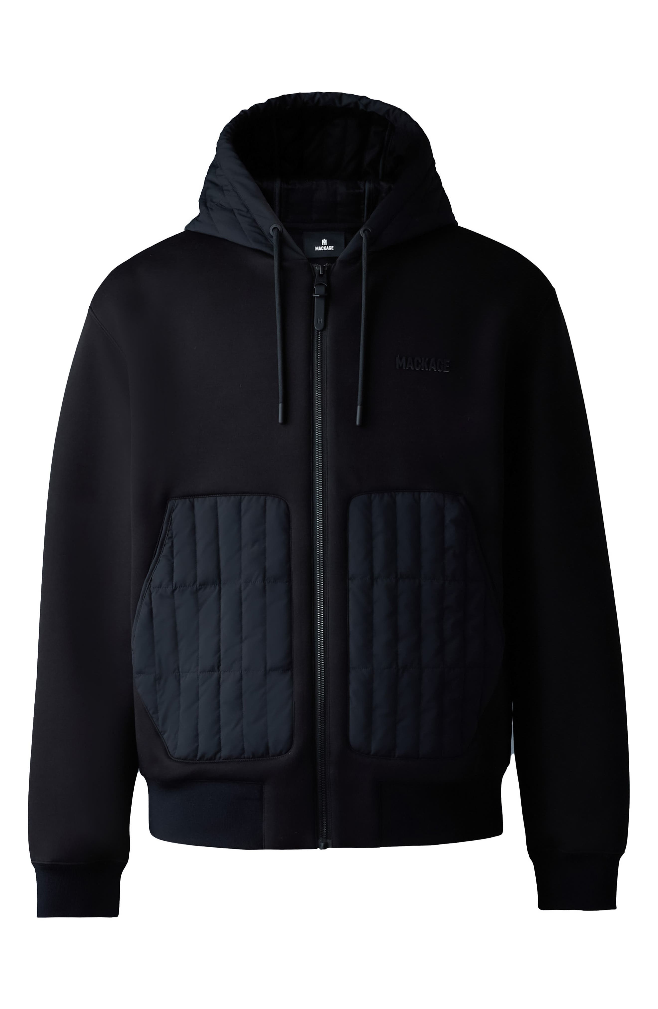 Mackage Cruz Quilted Down Fill Panel Hooded Jacket in Black at Nordstrom - 4