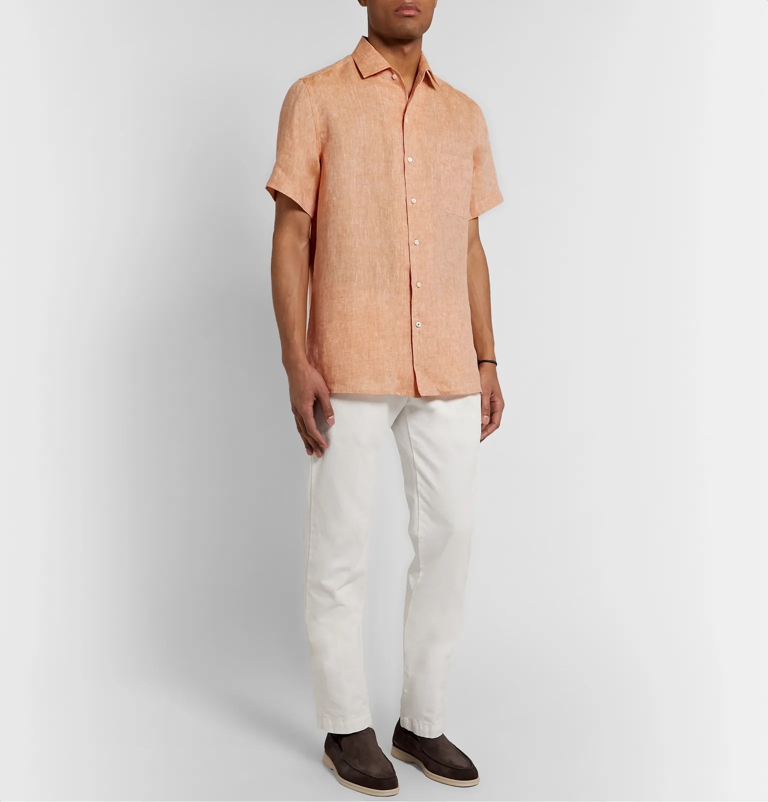 Mélange Slub Linen Shirt - 14