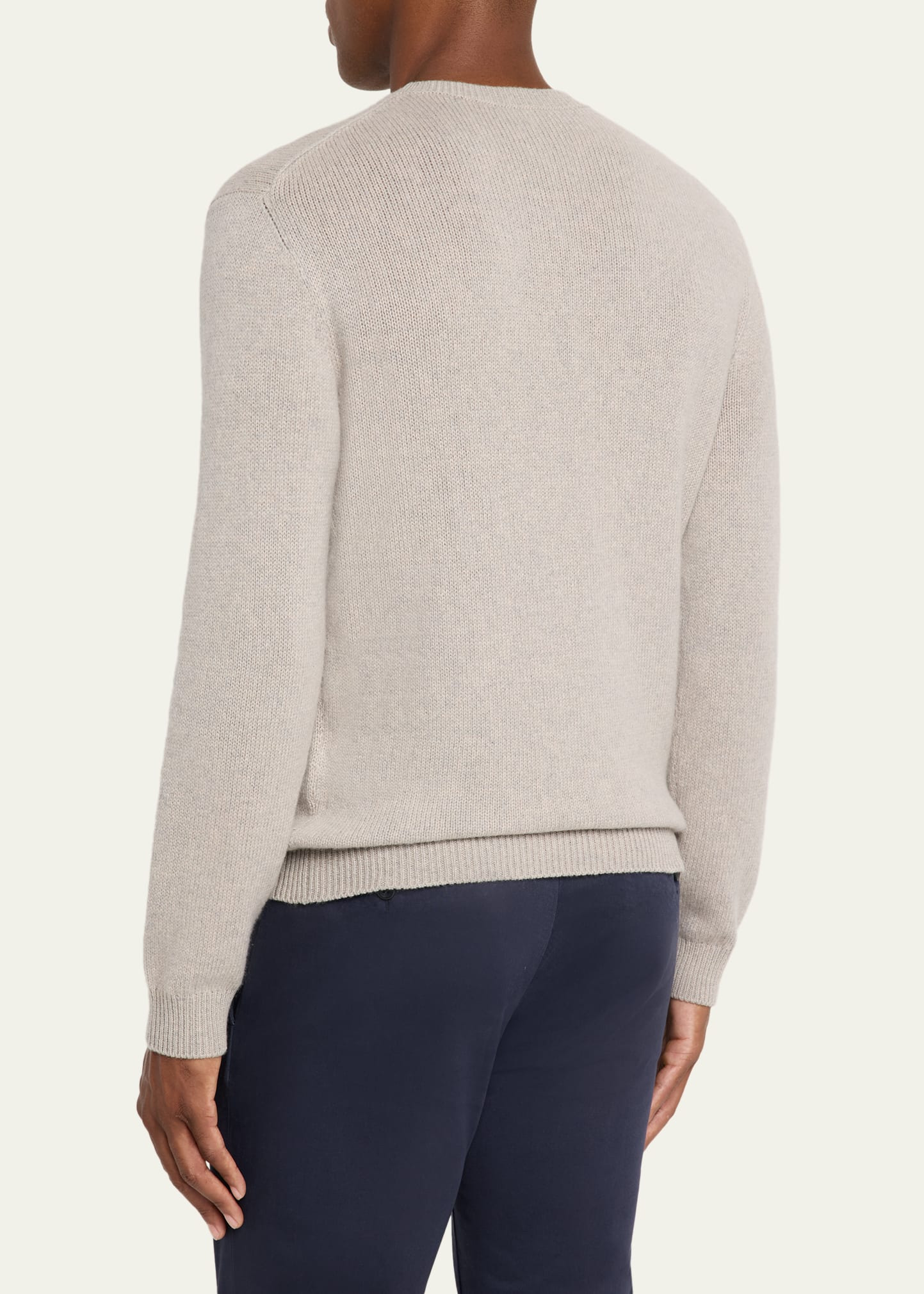 Men's Fobello Baby Cashmere Crewneck Sweater - 3