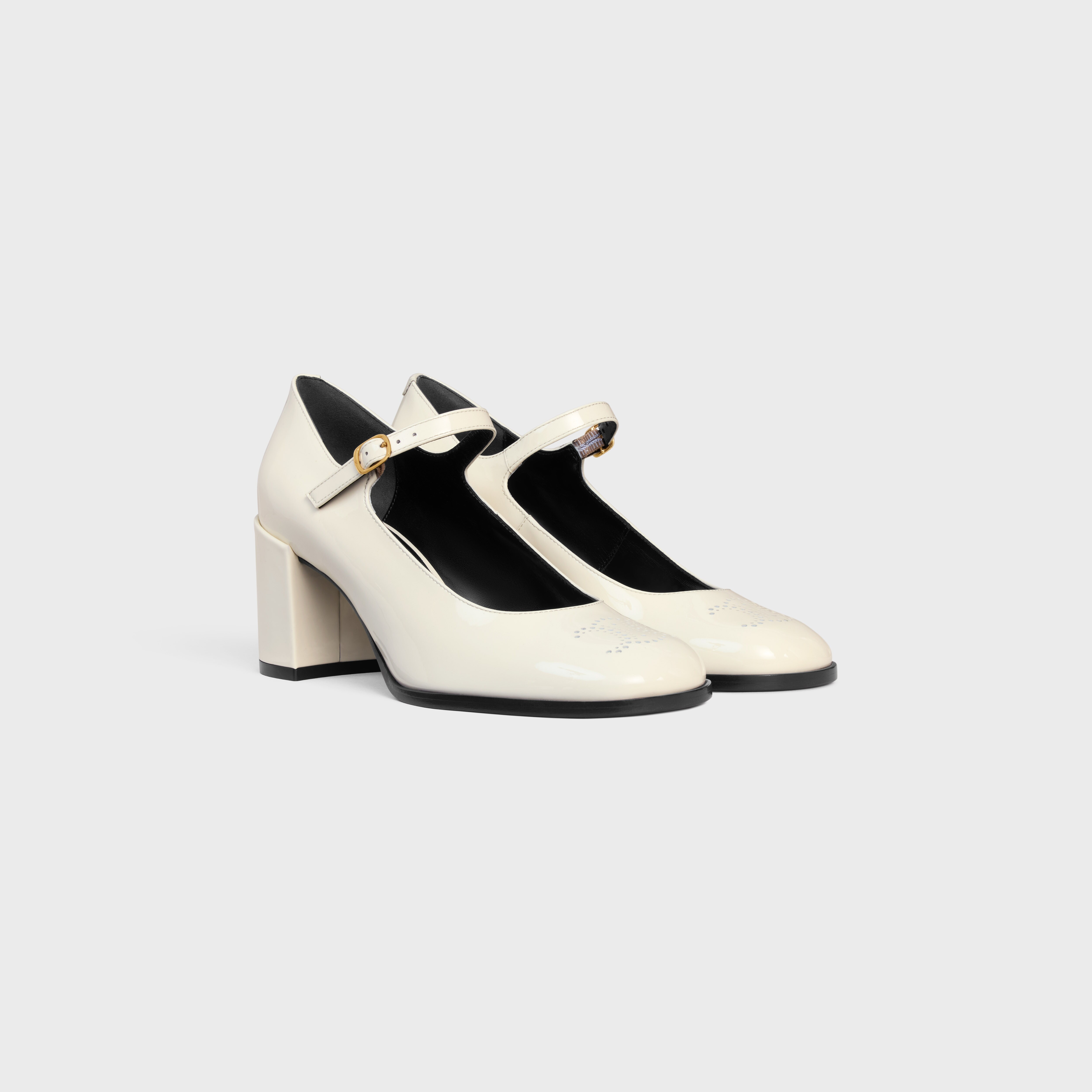 CELINE LILY PERFORATED TRIOMPHE BABIES in PATENT CALFSKIN - 2