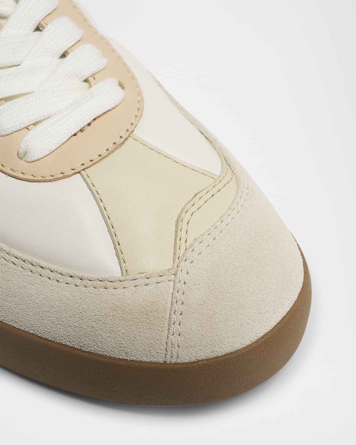 Kick Smooth Leather and Suede Sneaker Mules - 6