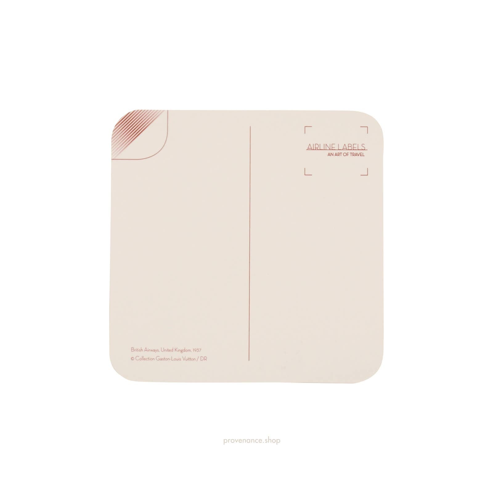 Louis Vuitton Airline Label Postcard Sticker- BRITISH AIRWAYS - 2