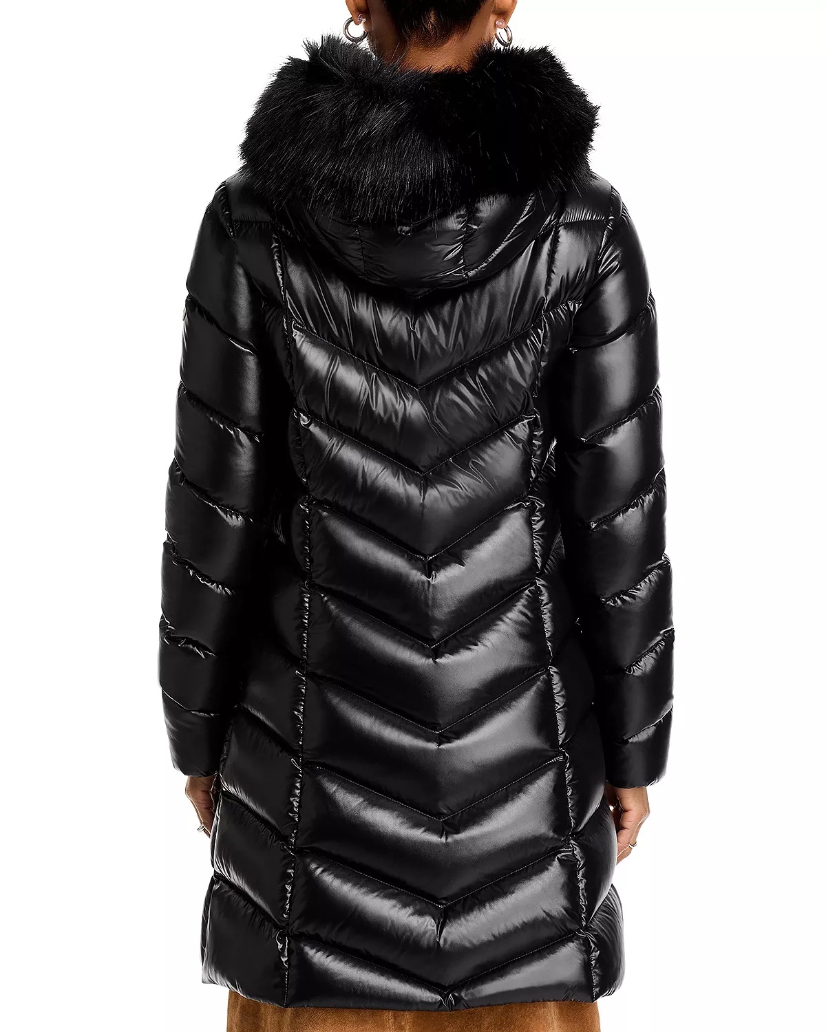 Fulmarus Faux Fur Trim Down Puffer Coat - 4