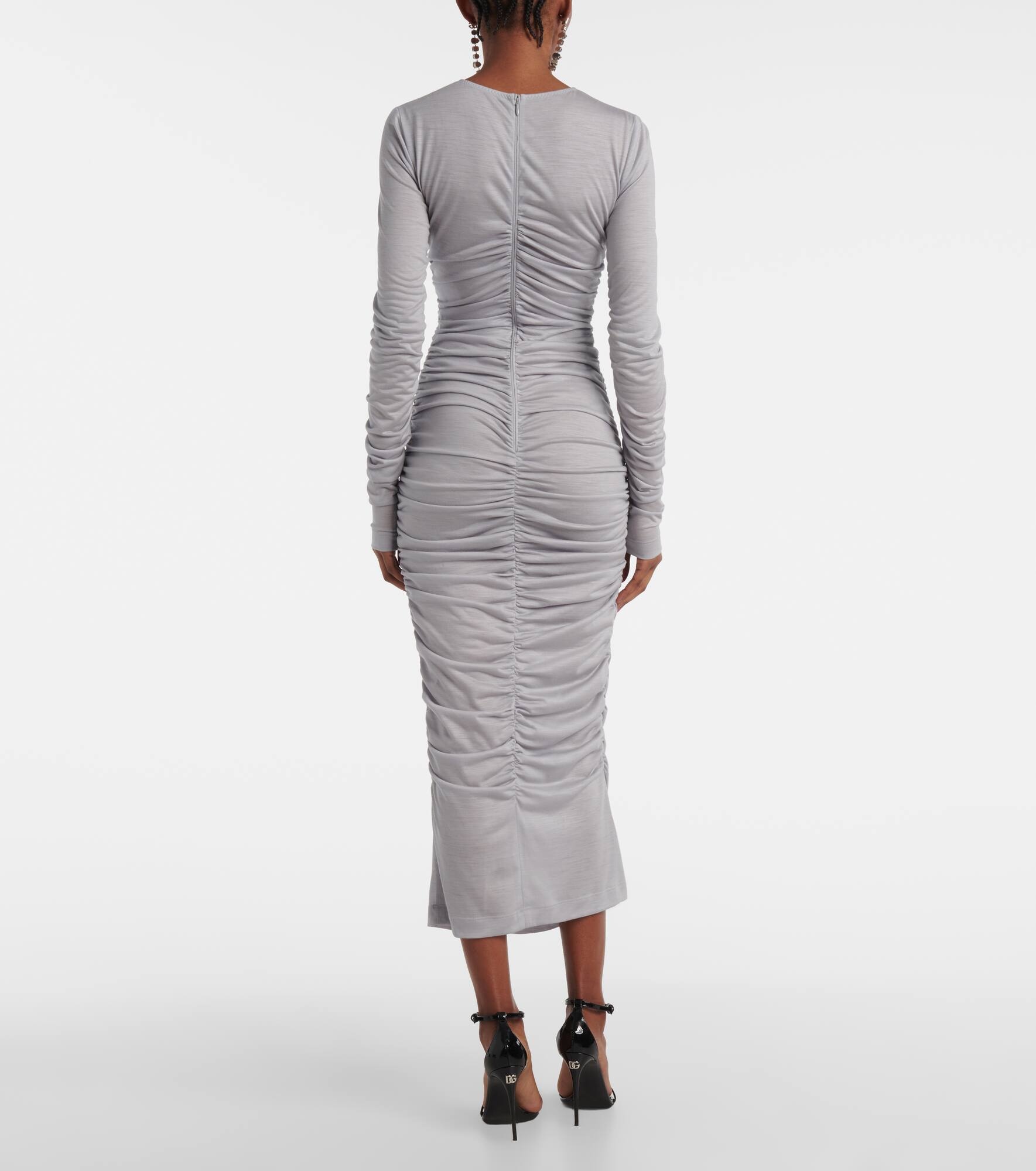 Wool midi dress - 3