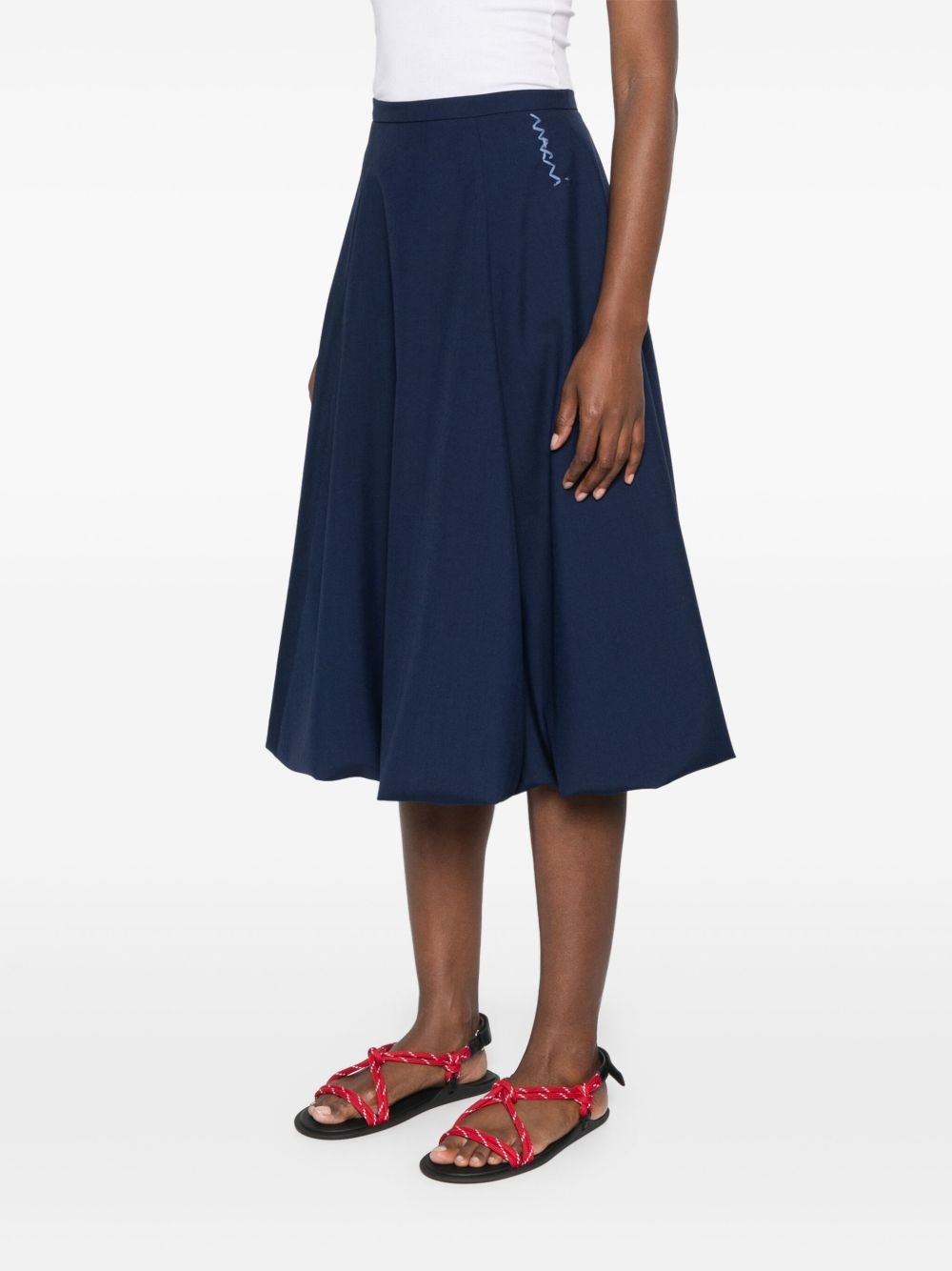 wool midi skirt - 3