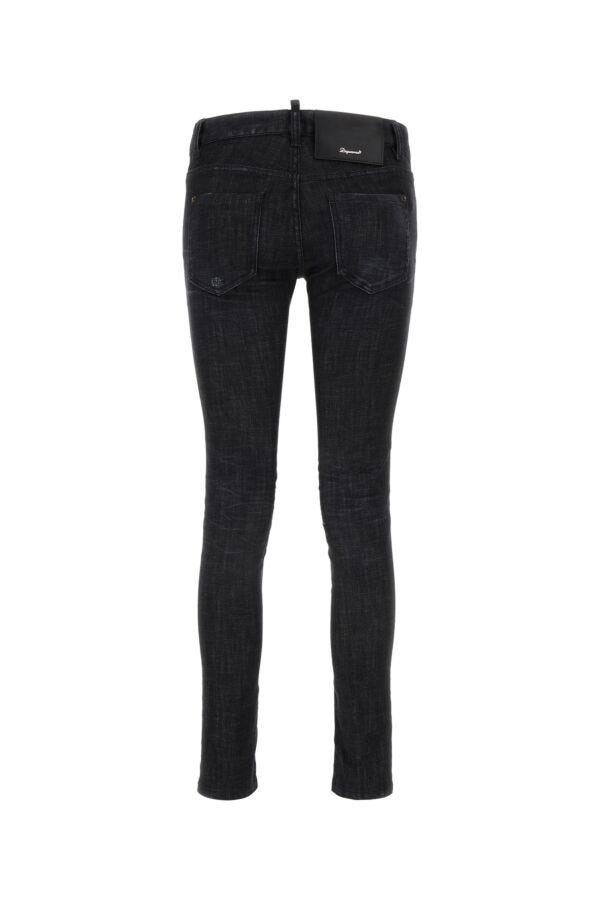 DSQUARED2 Dsquared Woman Black Stretch Denim Jennifer Jeans