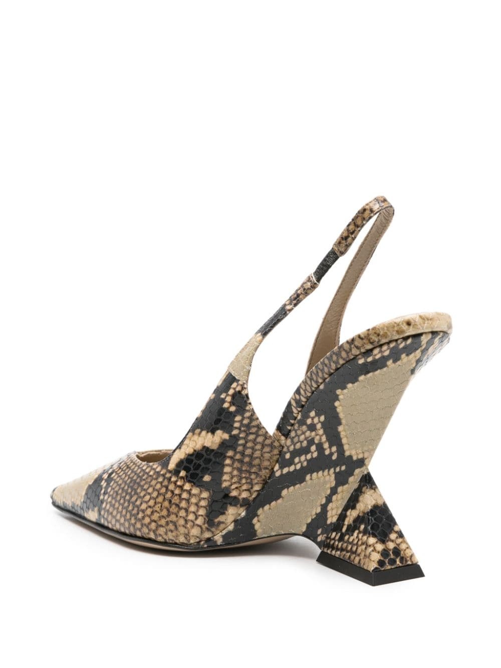 Cheope 105mm leather pumps - 3