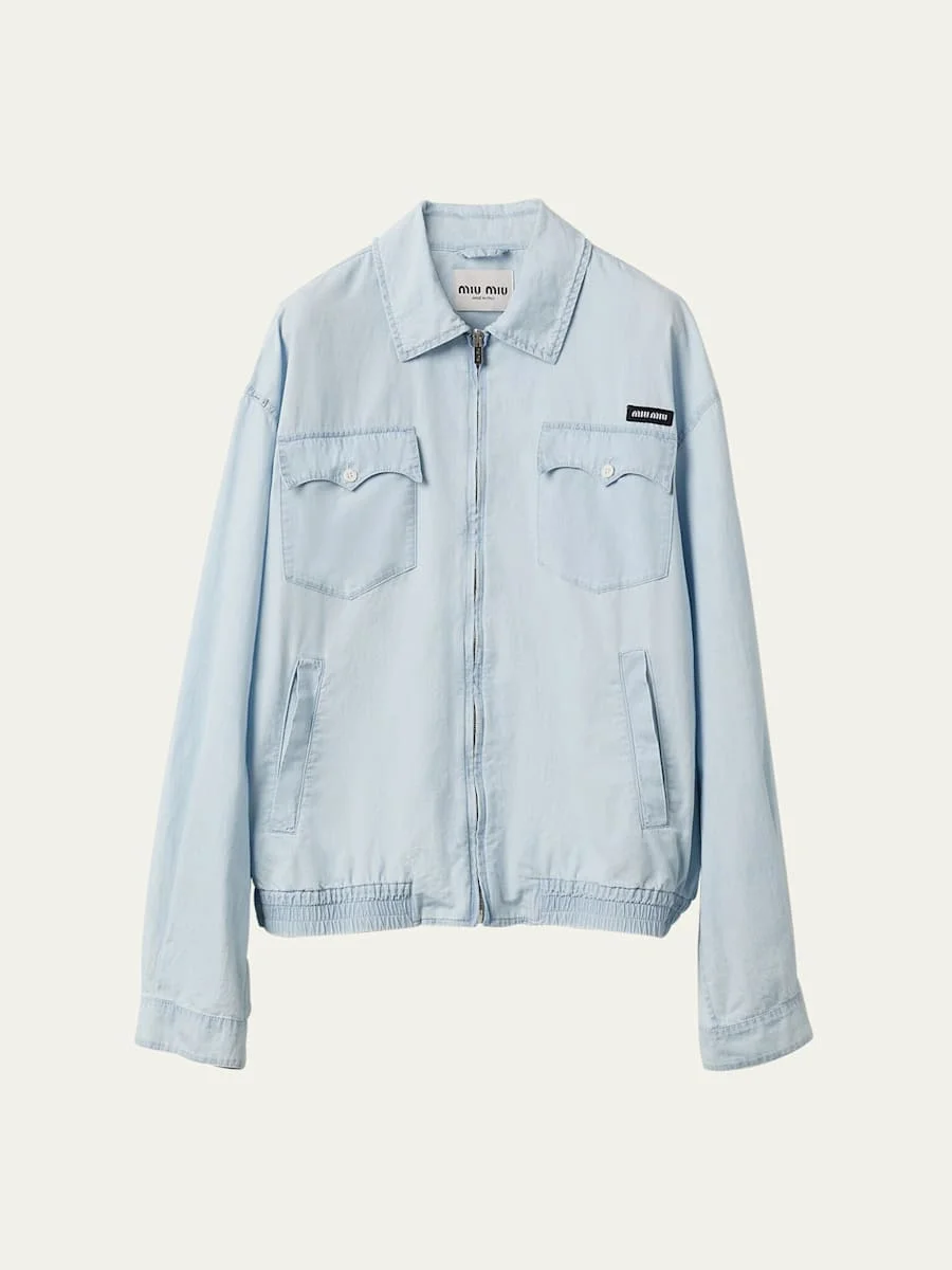 Chambray Bomber Jacket - 1