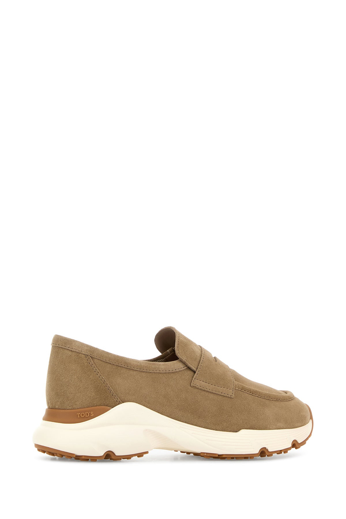 Dove grey suede loafers - 3