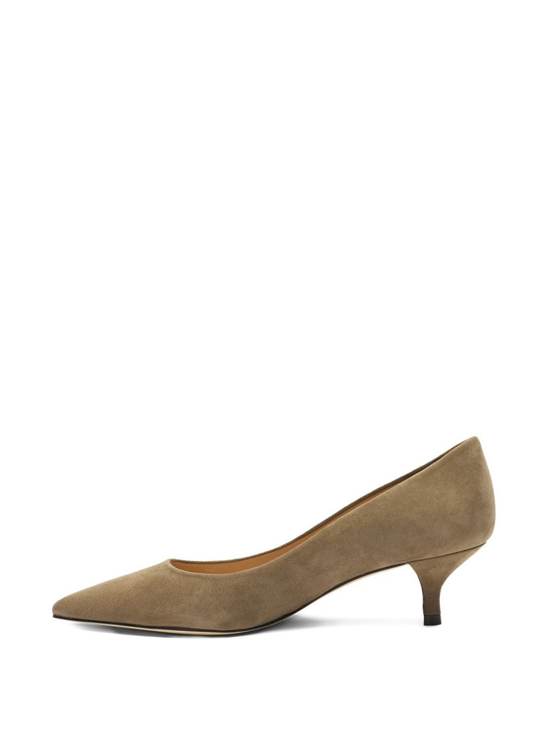 50mm Stuart Power pointed-toe suede pumps 5