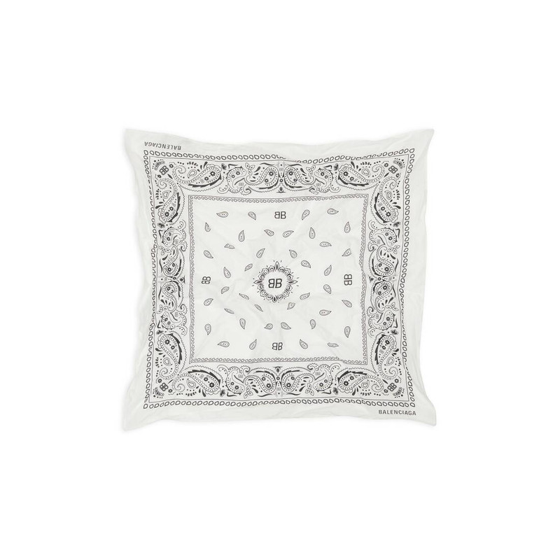 Women's Balenciaga Bandana Scarf  in White 1