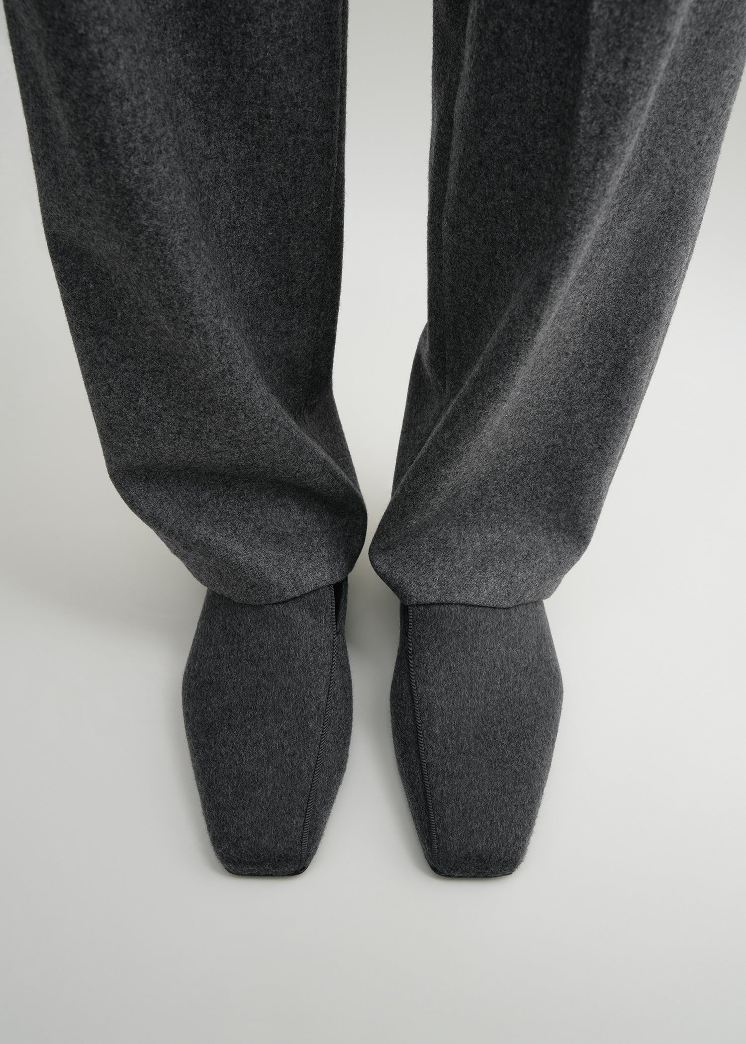 The Piped Loafer grey melange - 2