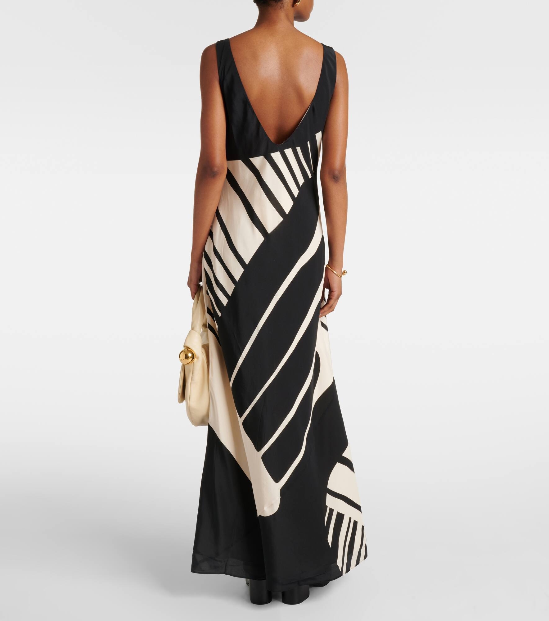 Arte printed silk satin slip dress - 3