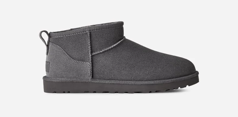 ® Men's Classic Ultra Mini Sheepskin Classic Boots in Dark Grey - 1