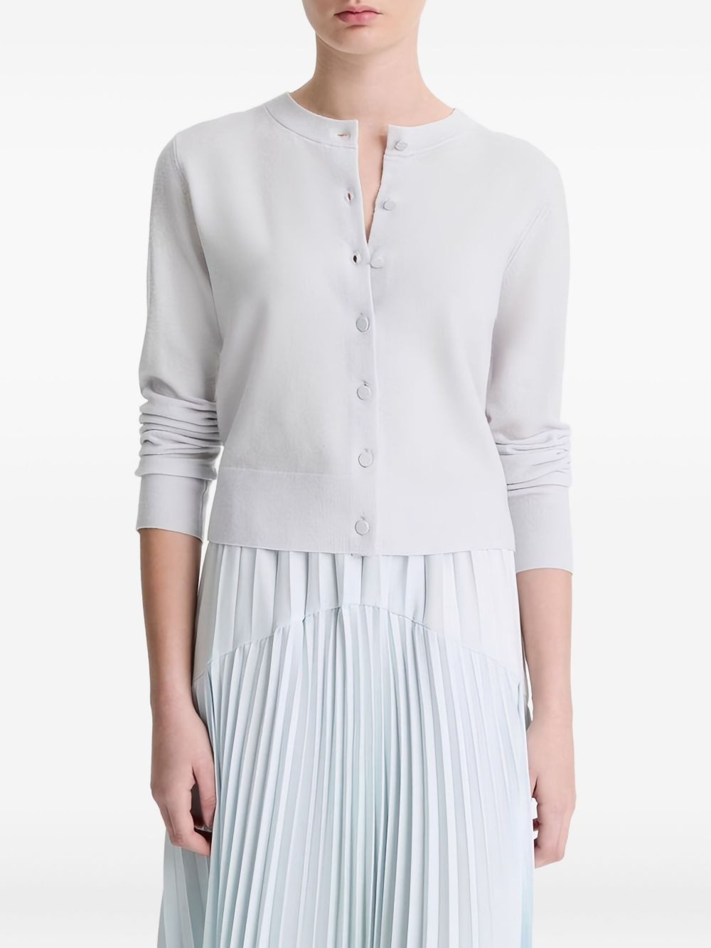 crew-neck cardigan - 3