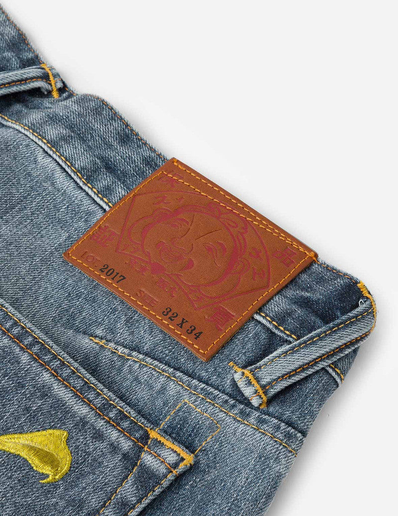 White Seagull Daicock Print Carrot Fit Jeans #2017 8