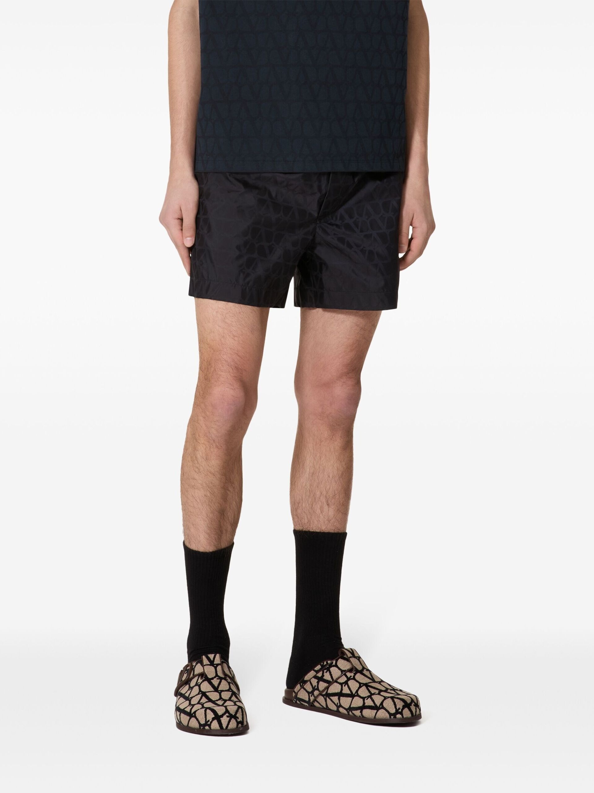Blue Toile Iconographe Swim Shorts - 4