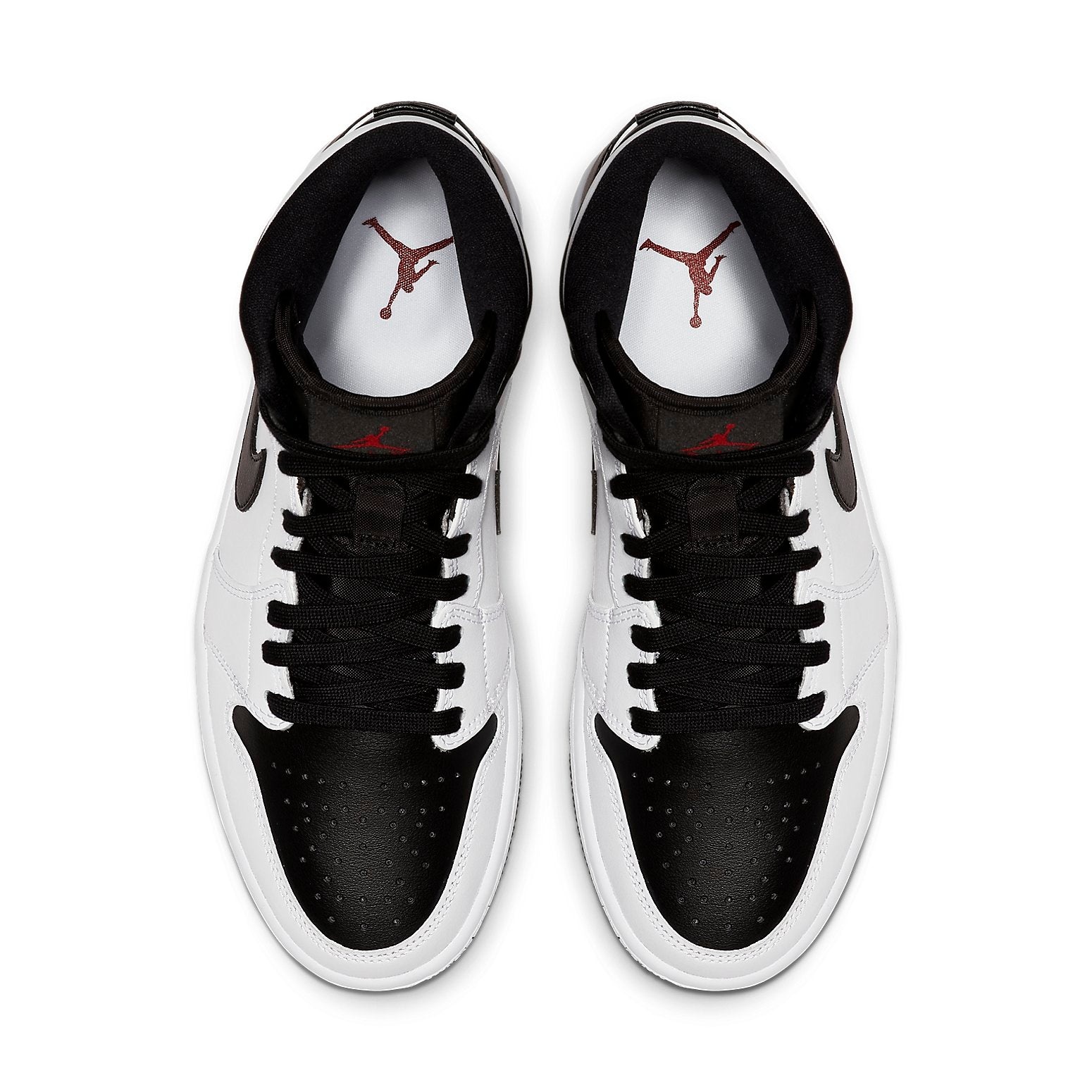 (WMNS) Air Jordan 1 Mid 'White Black' BQ6472-101 - 4