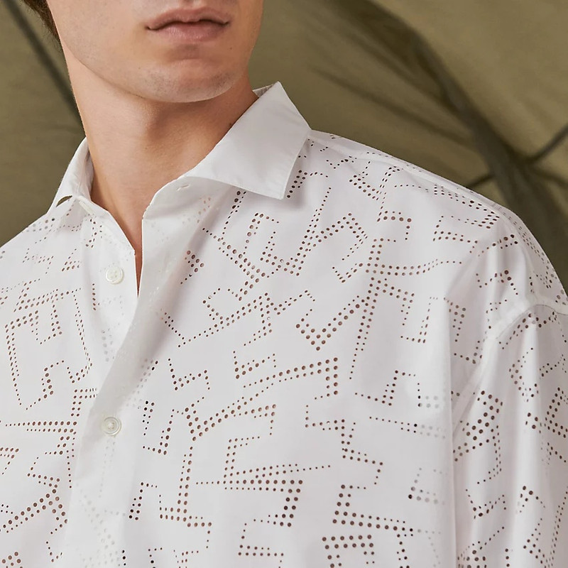 Boxy fit shirt with capri collar 3