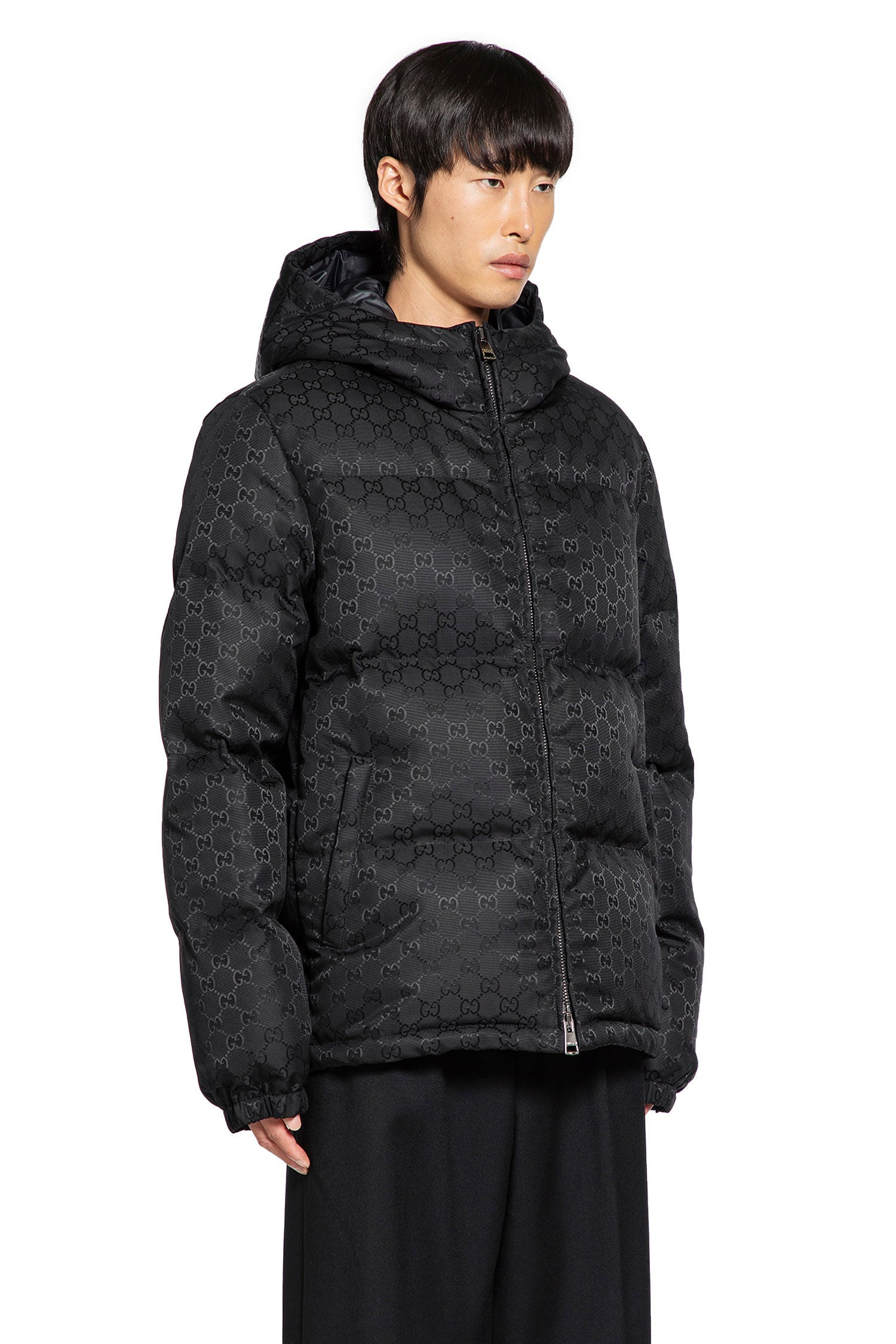 Gg Nylon Down Hooded Down Jacket - 2