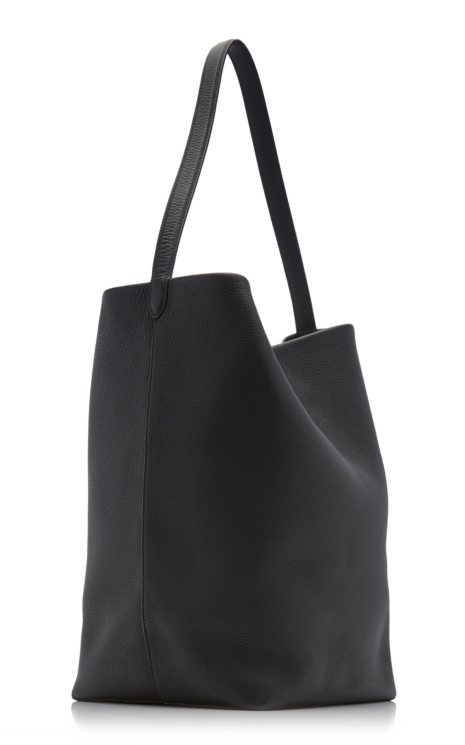 Large N/S Park Leather Tote Bag black - 5