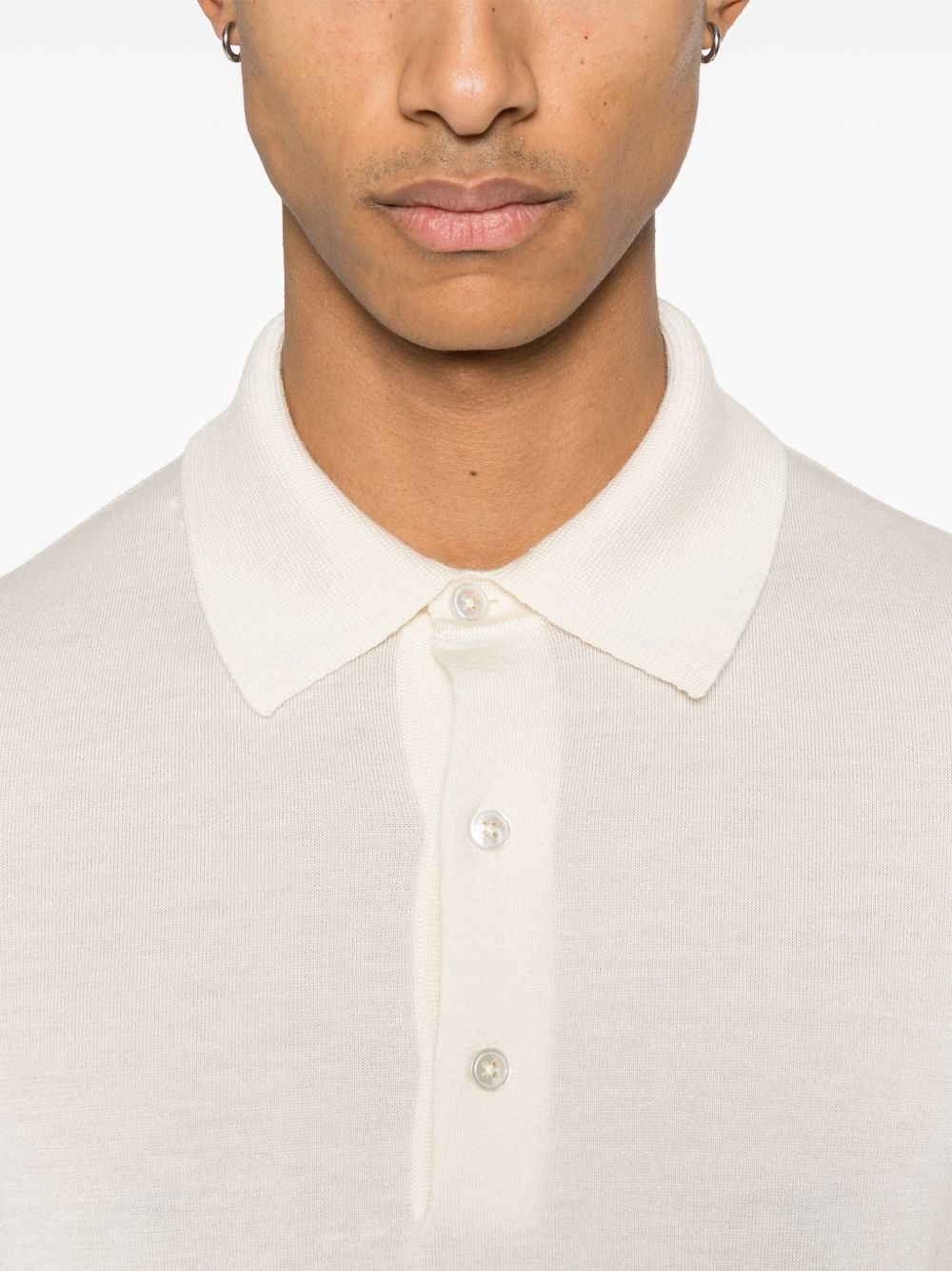 fine-knit polo shirt - 4
