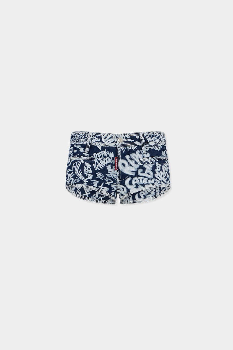 REBEL HIBISCUS DARK FLOWER WASH SHORTS 1