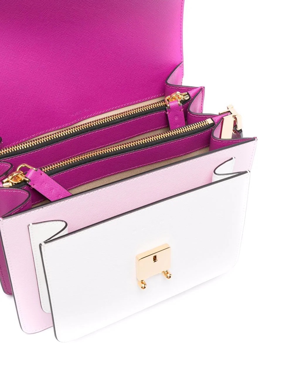 Trunk colour-block crossbody bag - 9