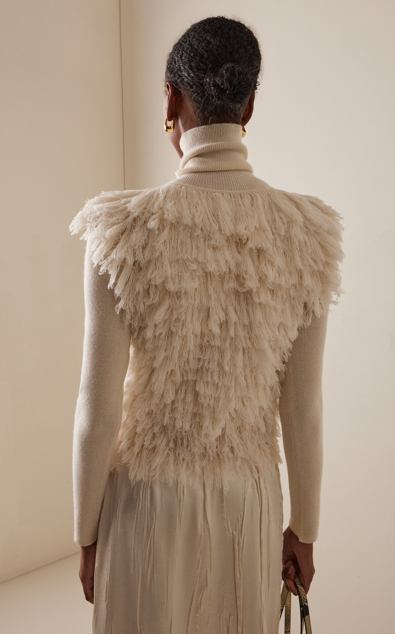 The Chapin Furry Cashmere Sweater ivory 5