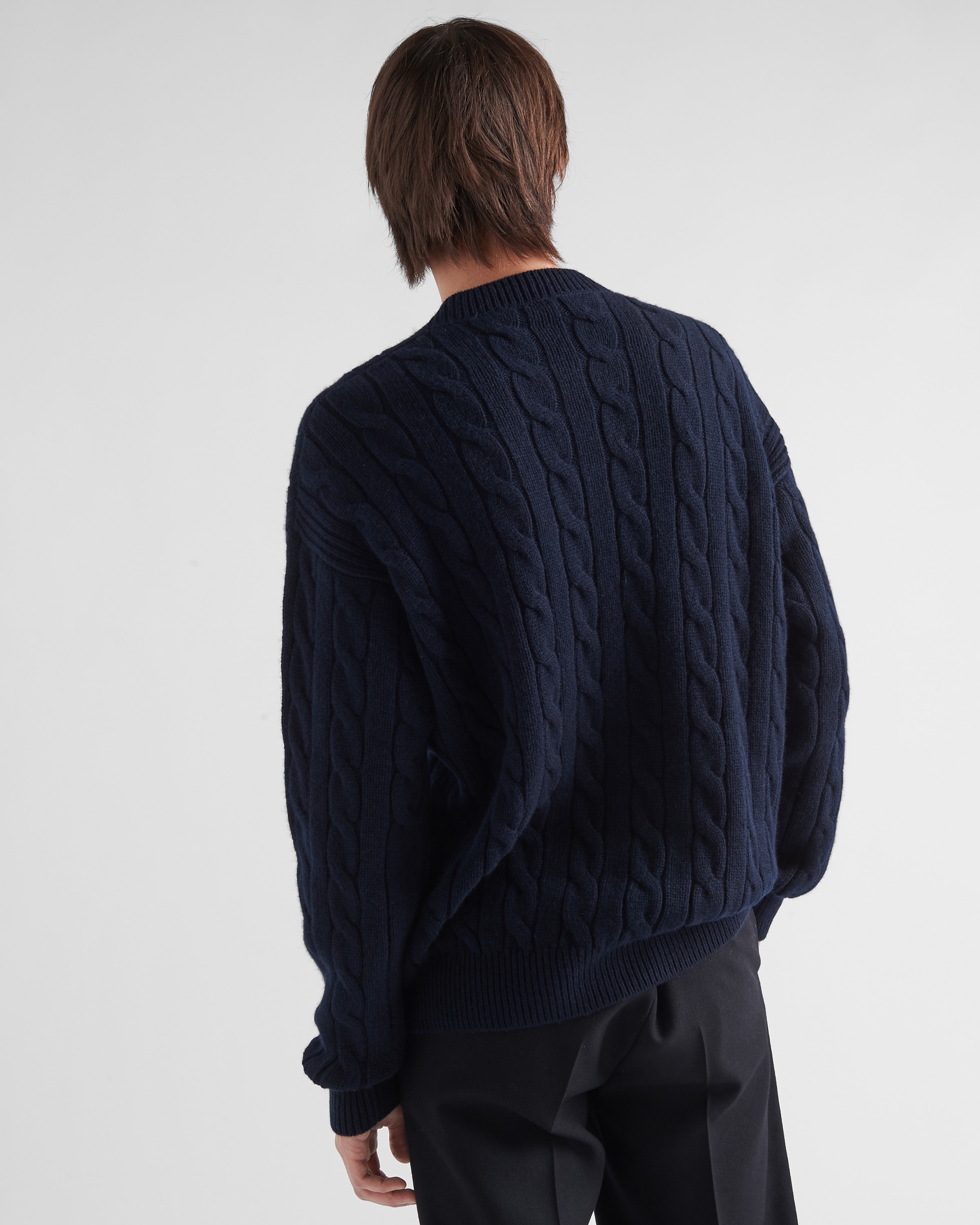 Cable knit cashmere sweater - 4