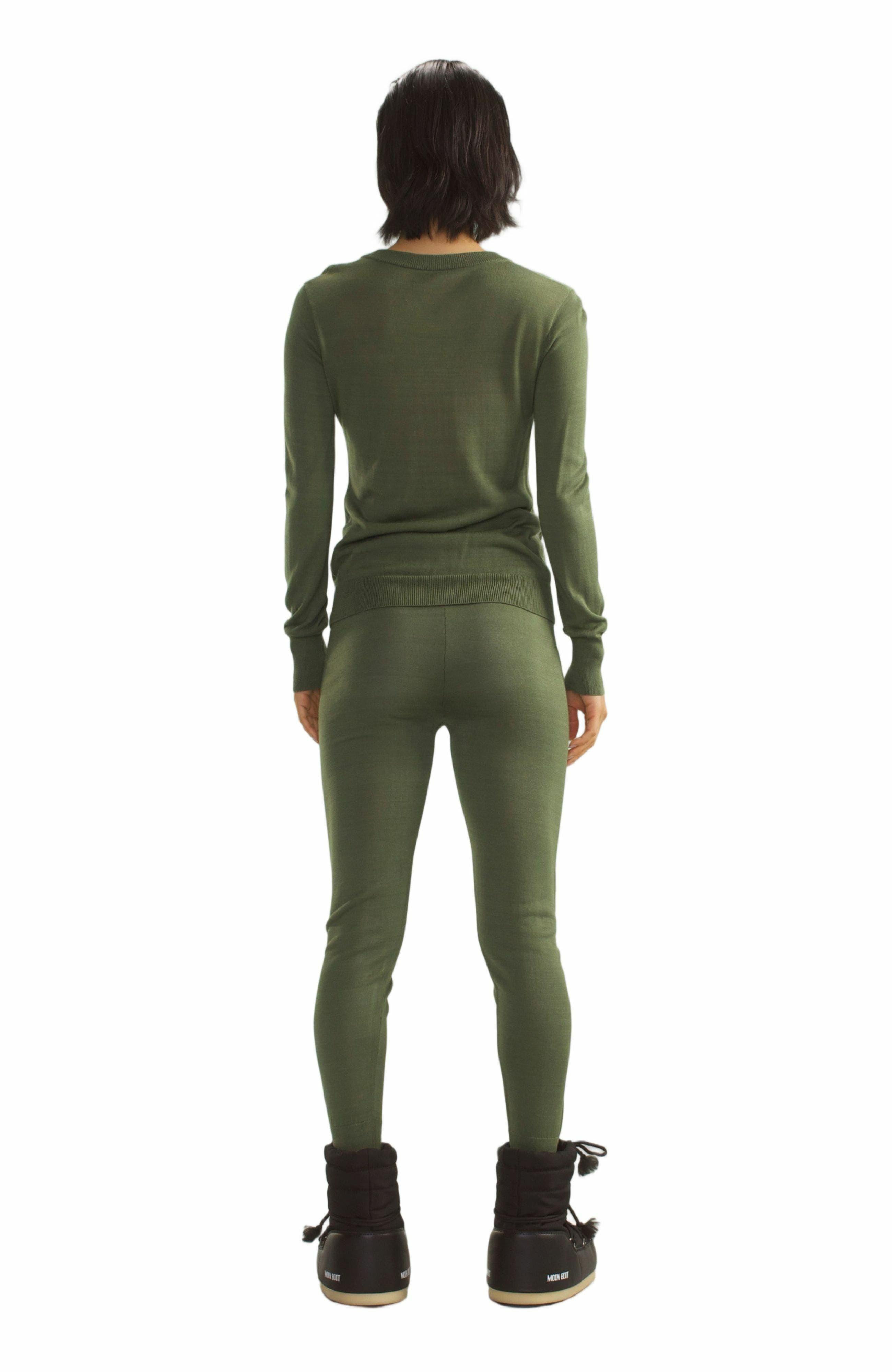 Cynthia Rowley Aspen Knit Jogger in Dark Green at Nordstrom - 3