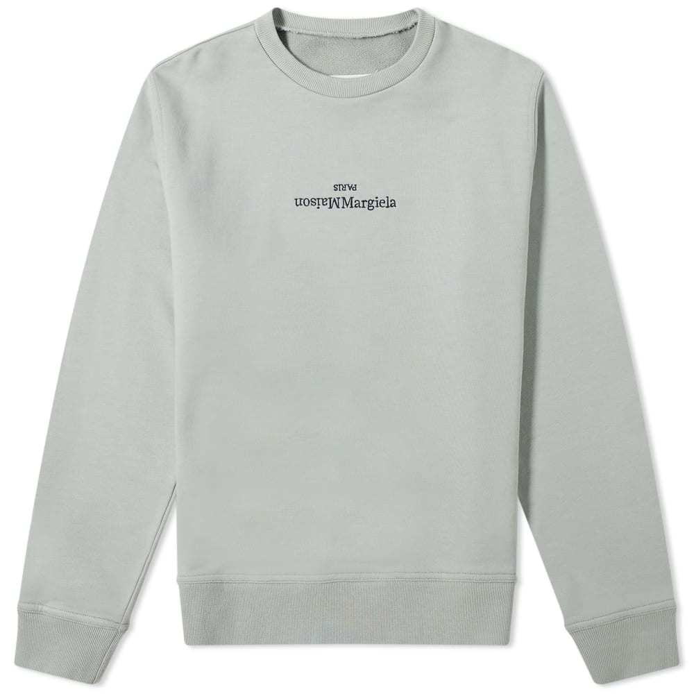 Maison Margiela Embroidered Text Logo Crew Sweat - 1