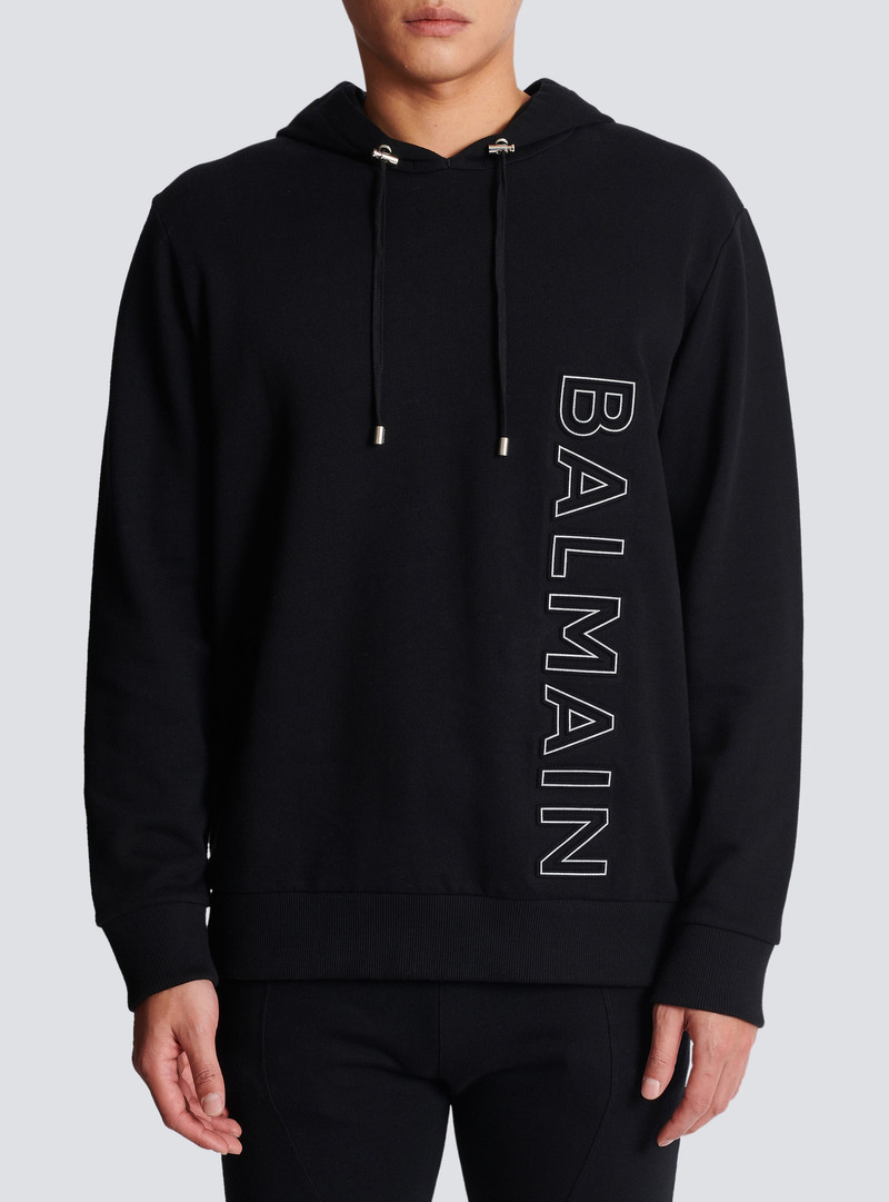 Embossed Balmain hooded sweatshirt 5