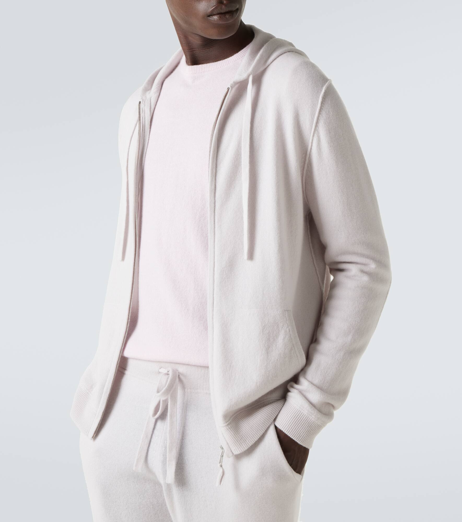 Wool and cashmere hoodie - 5