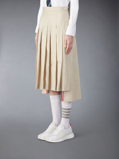 Thom Browne RWB-tab pleated midi skirt outlook