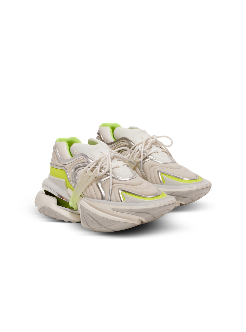 Balmain Unicorn Wave trainers in neoprene and calfskin outlook