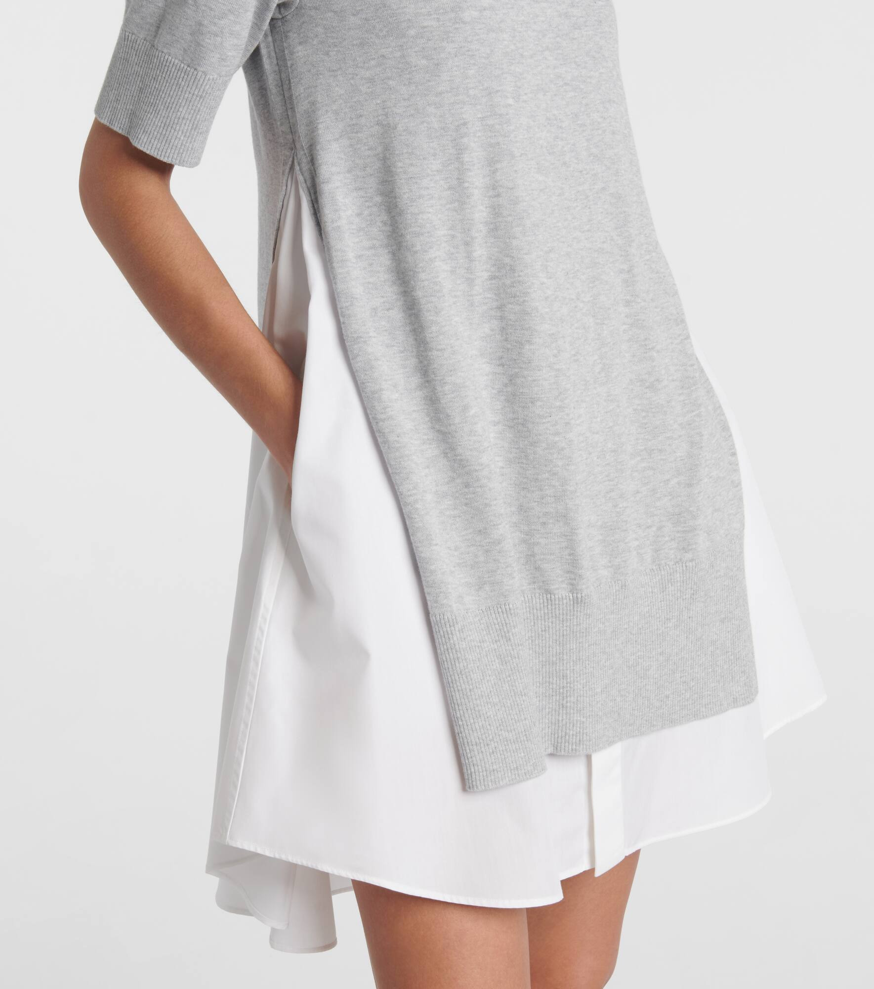 Layered cotton minidress - 5