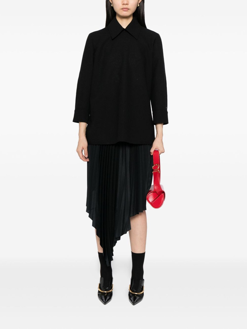 Jil Sander wool collared top outlook