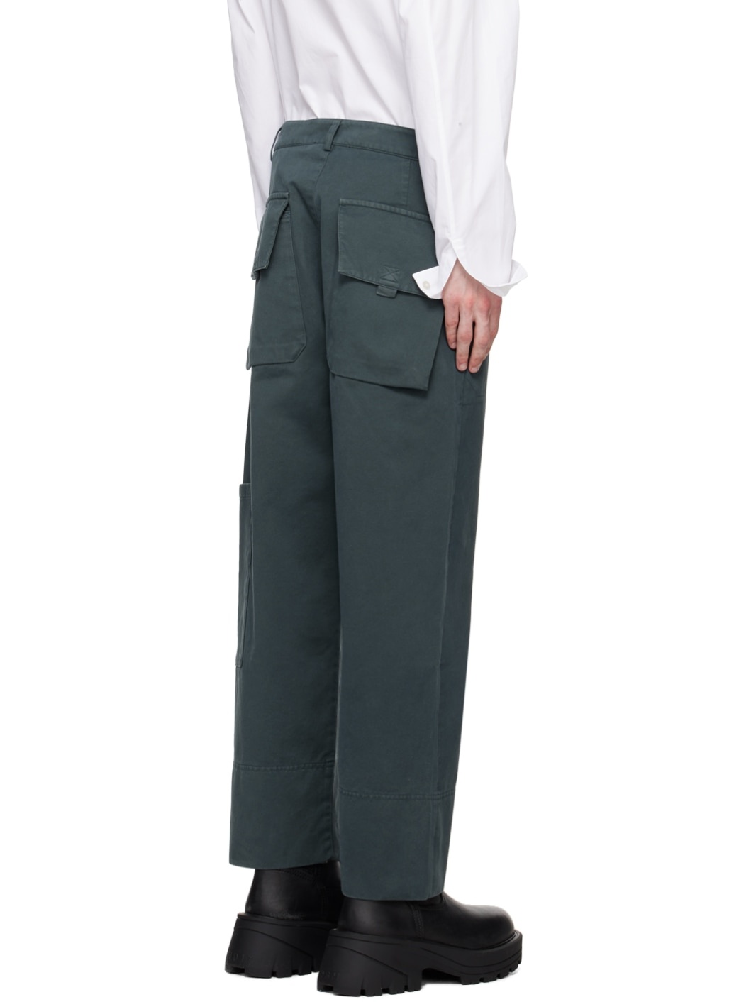 Green Uniform Cargo Pants - 3